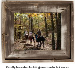 family horseback riding near me Arkansas